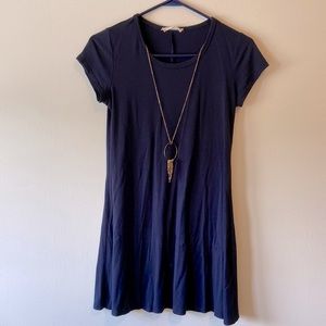 Navy blue t-shirt dress